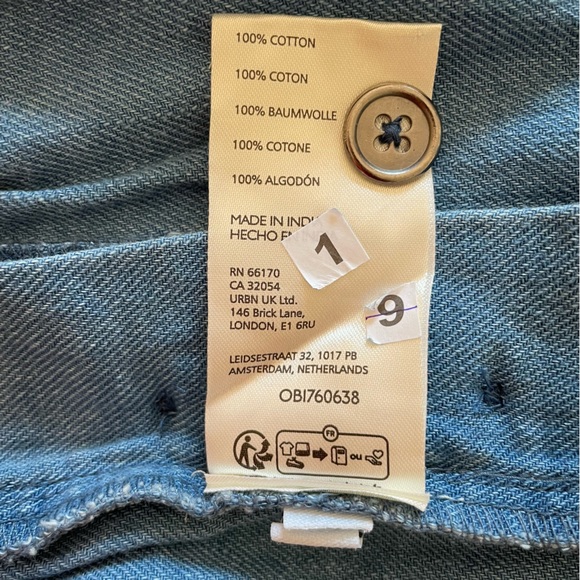 Anthropologie Denim Harem Pants Size M barrel oversized NWT - Picture 13 of 15